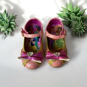 Disney Glittery Pink and Gold Dress Shoes